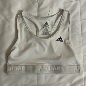 White Adidas Sports Bra